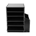 thumbnail image 1 of Black Freestanding Desktop Organizer Desktop Paper File Storage Box for Offices, Craft Rooms, 1 of 14