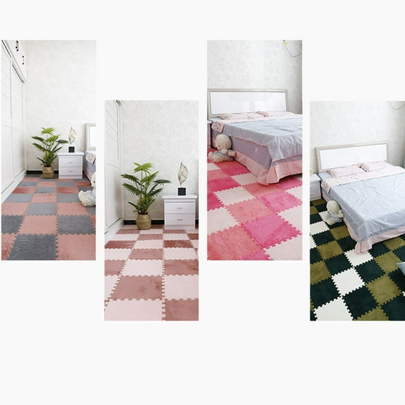 Black and Friday 2024 Clearance Plush Foam Floor Tiles for Kids,Carpet Puzzle Mats for Floor,Interlocking Carpet Tiles,Puzzle Carpet Squares,Foam Puzzle Floor Mat,Foam Mats for Kids