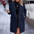 thumbnail image 1 of Black and Friday 50% Off Clear! Plus Size Winter Coats for Women, Women's Fashion Winter Solid Color Top Button Pockets Thirt Plush Long Sleeve Coat Early Access Deals Gift for Women, 1 of 6