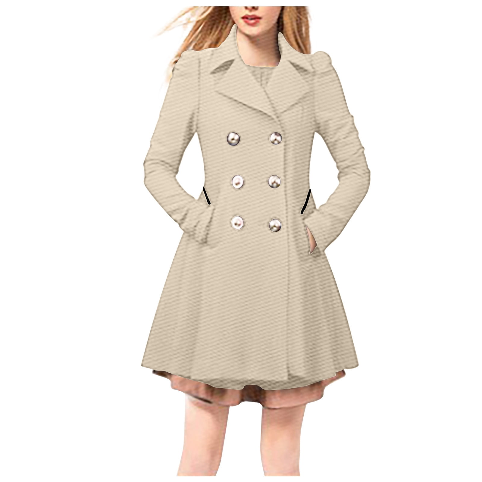 CZHJS Back to School Clothes Women's Thicken Bust Length Coats