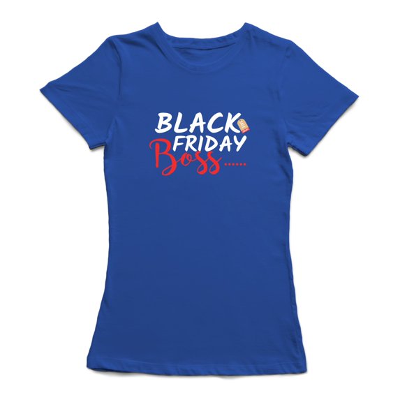 Black Friday Boss Women's Royal Blue T-shirt