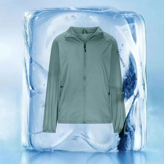 Black*Friday ChaoHeng Fall Clothing for Women 2025 Women's Solid Color Sun Protection Shacket Rain Jackets Women,Long Sleeve Stand Collar Casual Overshir