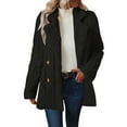 thumbnail image 1 of Black*Friday ChaoHeng Fall Clothing for Women 2025 Women's Solid Color Double Breasted Wool Blend Coat,Plush Lapel Collar Long Overcoat, 1 of 7