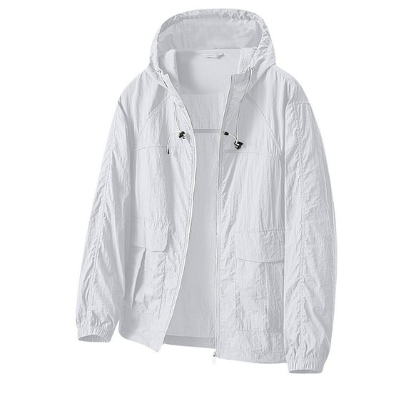 Black*Friday ChaoHeng Fall Outfits for Women 2025 Rain Jackets Women Women's Ultra Light Rain Jacket,Water Resistant Breathable Sun Hoodie with Packable Design