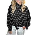thumbnail image 1 of Black*Friday ChaoHeng Womens Winter Puffer Coats Women's Polka Dot Anorak Jacket,Drawstring Hood Stand Collar Pullover, 1 of 6