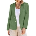 thumbnail image 1 of Black*Friday Chaoheng Plus Size Blazer Women's Long Sleeve Solid Blazer,Basic Tailored Office Jacket, 1 of 3