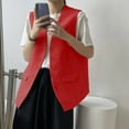 thumbnail image 1 of Black*Friday Chaoheng Plus Size Blazer Women's Solid Button Vest with Pockets,Fashion Long Sleeve Waistcoat Top, 1 of 6