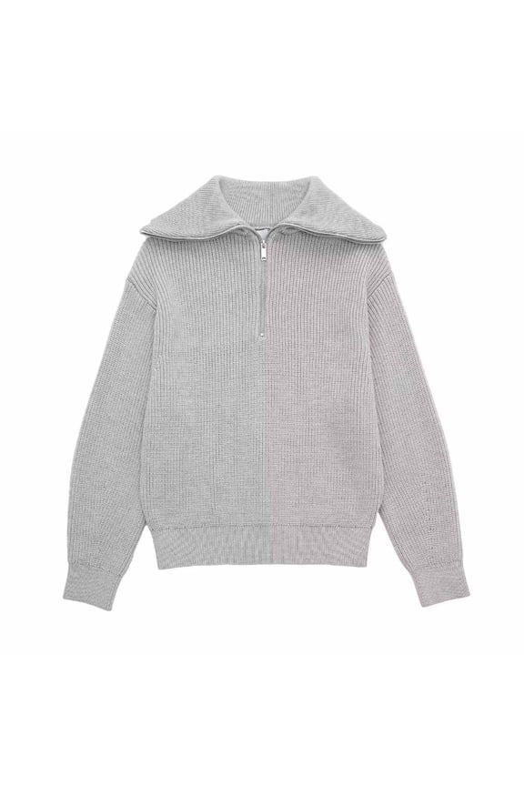 Black*Friday Chaoheng Women Sweaters Clothing Women's Basic Crewneck Sweater,Essential Long Sleeve Knit Top