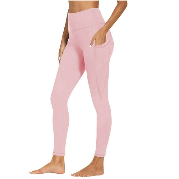 Black**Friday Chaoheng Women's Sweatpants Women's High Waist Pocket Leggings,Tummy Control Workout Yoga Pants