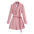 thumbnail image 1 of Chaoheng Womens Casual Blazers Open Front Women's Tie Waist V-Neck Blazer,Long Sleeve Belted formal Jacket, 1 of 6