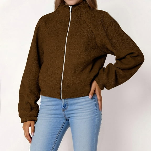 Black**Friday Chaoheng Womens Winter Coats Women's Cropped Puffer Jacket Boxy Quilted Short Winter Coat