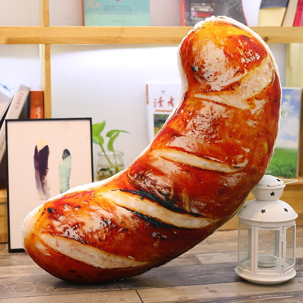Hot dog top shaped pillow