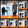 thumbnail image 1 of Black+Friday Clearance! YZEGDCH Toddler Waterproof Bunny Fleece Lined Snow Mittens for Boys Girls Kids Winter Gloves Warm Ski Mittens, Christmas Gifts for Age 3 4 5 6 7 8+ Kids Teen (Blue), 1 of 10