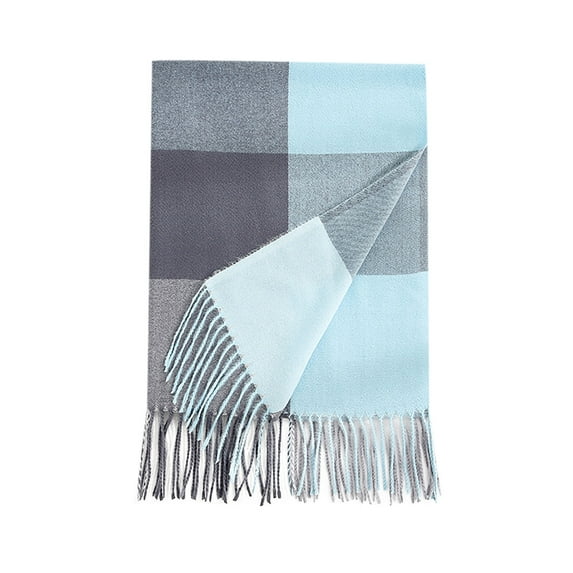 Black· Friday Clearance under 10 Winter Scarf for Women Ladies Scarf Striped Color Plaid Shawl Elegant Ladies Style Warm Comfortable And Winter Scarf