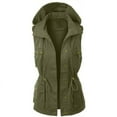 thumbnail image 1 of Black and Friday Clothing Sales Idoravan Long Vest for Women Sleeveless,Fashion Women's Sleeveless Pocket Casual Cardigan Jacket Versatile Top Green L, 1 of 3
