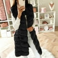 thumbnail image 1 of Black and Friday Clothing Sales Idoravan Womens Fleece Sleeveless Jacket,Womens Faux-Fur Gilet Vest Sleeveless Solid Waistcoat Body Warmer Jacket Coat Outwear Black S, 1 of 7