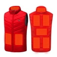 thumbnail image 1 of GaThRRgYP Women's Fleece Heated Vest,Plus Size Heated Coat for Men and Women 8 Heating Heated Jacket Winter Heating Coat Red XXXL, 1 of 9