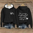 thumbnail image 1 of Black_Friday&Cyber/Monday Womens Clothing Under $10.00 Yuxingfu Women'S Casual Fall and Winter Long-Sleeved Fashion Printed Hooded Tops Sweatshirt, 1 of 6
