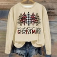 thumbnail image 1 of Black and Friday Deal 2024 under$5.00锛?Christmas Autumn Tops for Women,Christmas Women's Hooded-less Sweatshirts Under $10,Christmas Blouses for Women 2024 - Khaki XL, 1 of 4