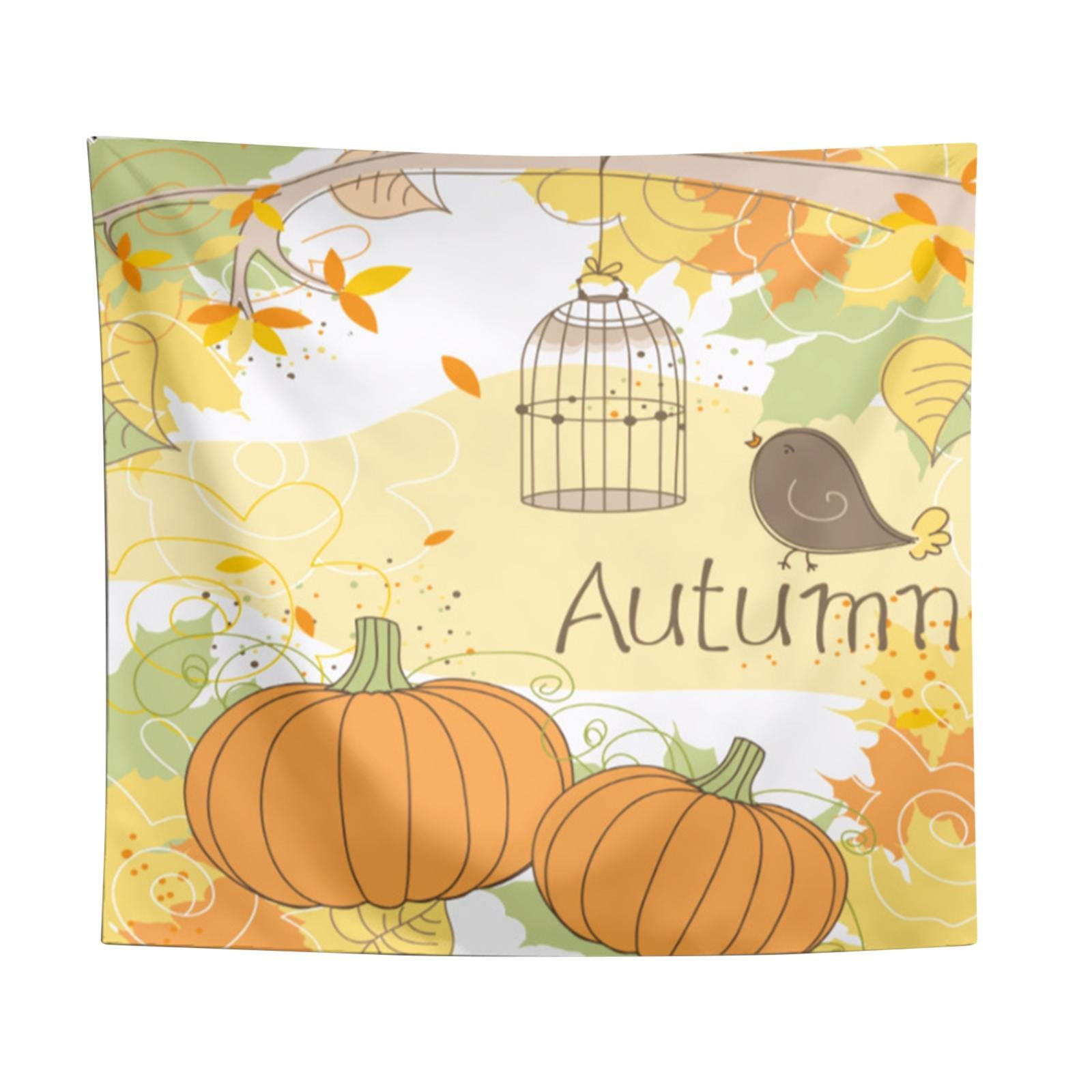 Black and Friday Deal 2024!Happy Thanksgiving Tapestry Wall Hanging