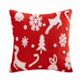 Black and Friday Deal Christmas Red Throw Pillow Decorative Snowflake