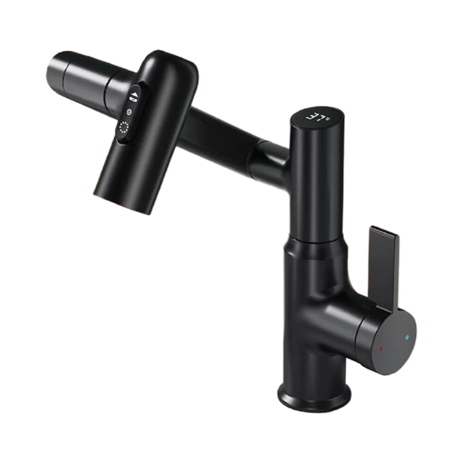 Black and Friday Deal Rotatable Bathroom Faucet 1080° Rotatable Bathroom Vanity Faucet 1 Hole ...