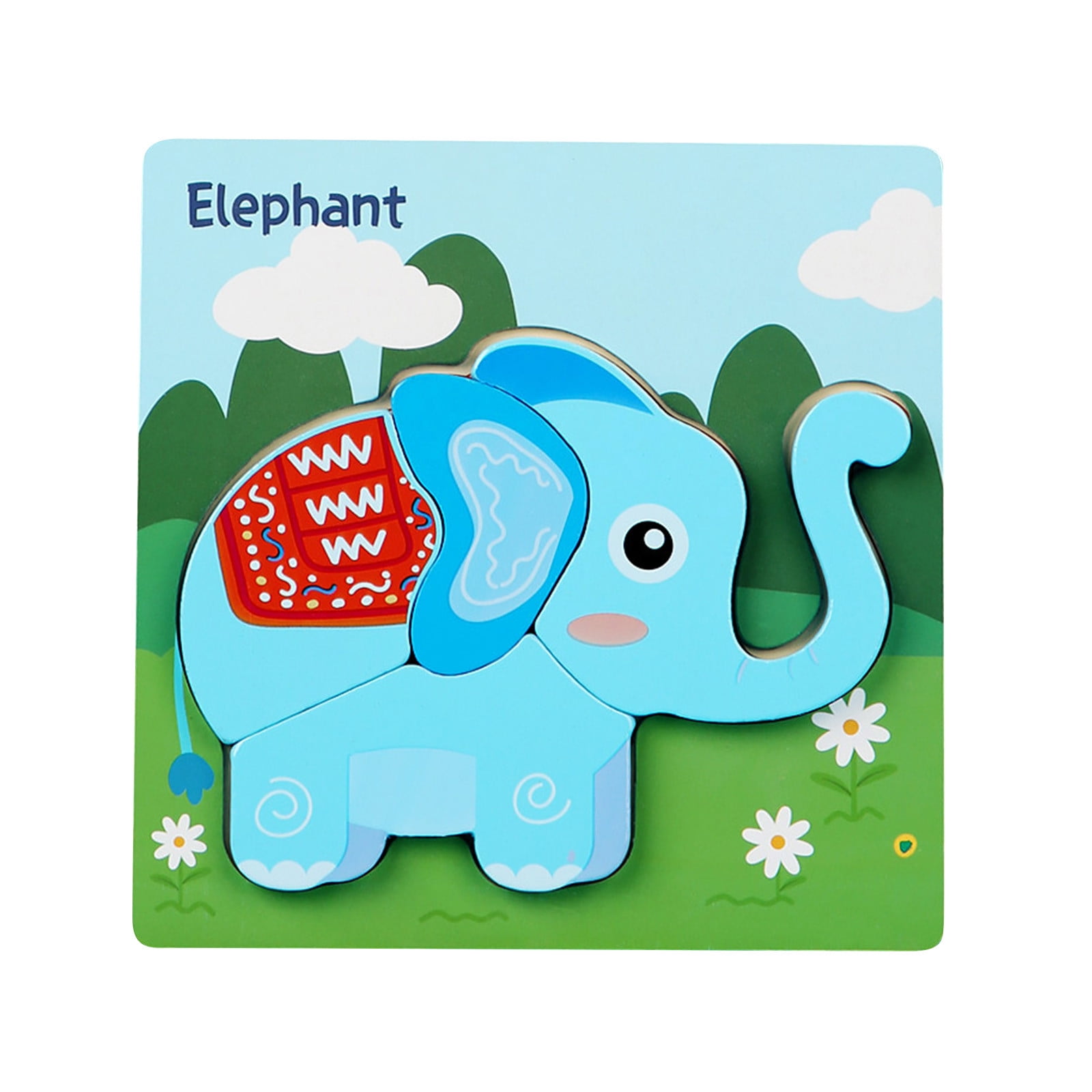 Tuscom Wooden Puzzles Animal Toddlers Kids, 1 xWooden Puzzle Toy