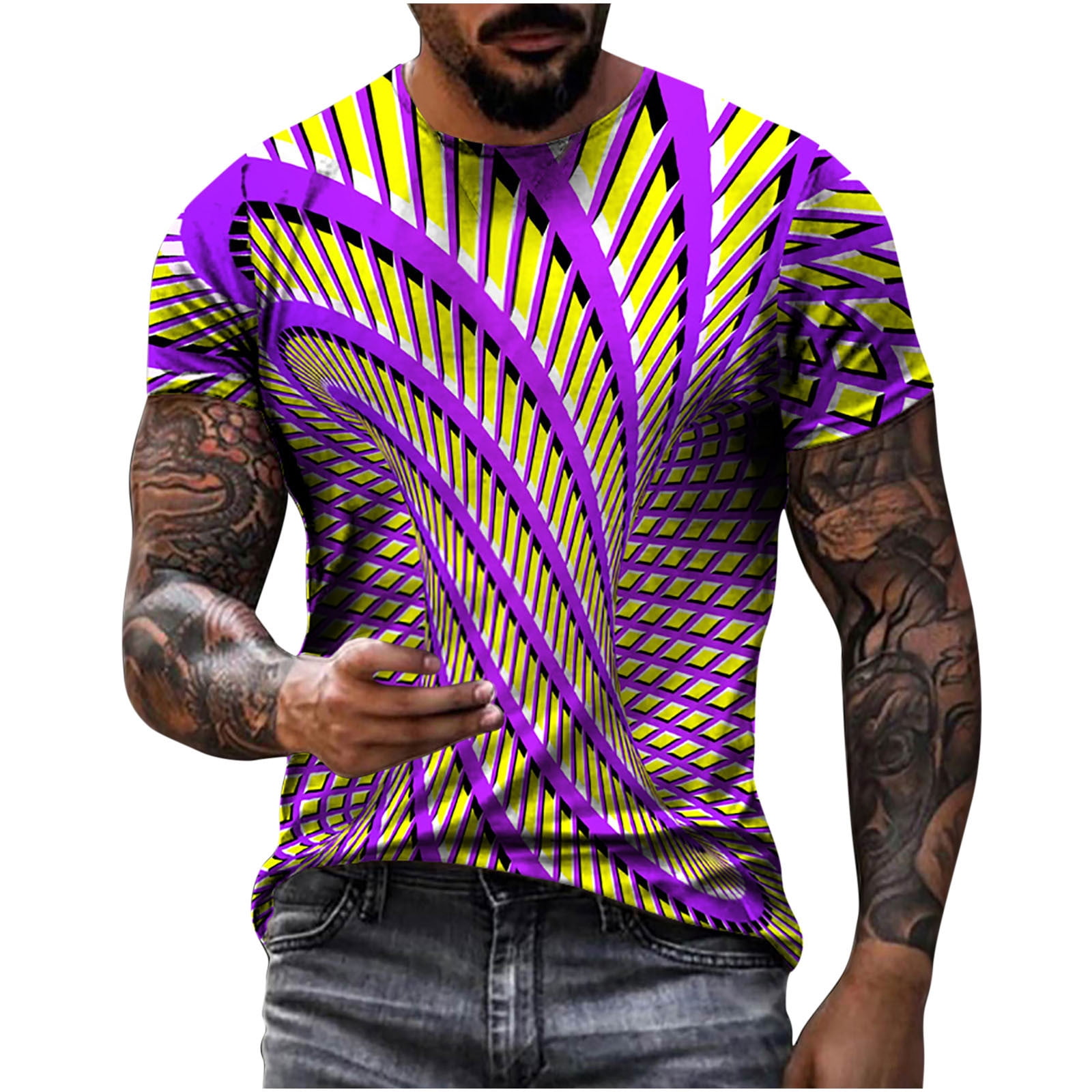 JINMGG Mens Tops Clearance under $5,Men's Unisex Daily T