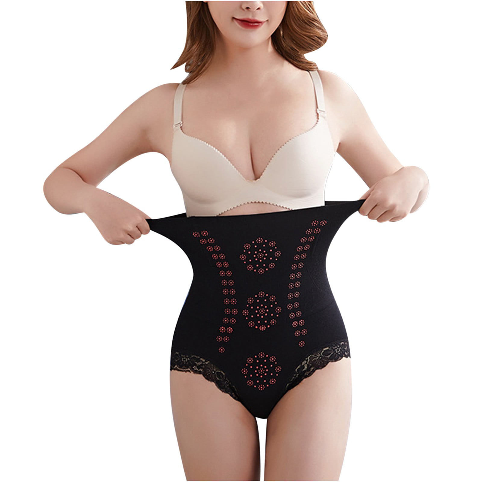 Black and Friday Deals 2023 Clearance under $5 JINMGG Womens Plus Size  Clearance $5 Women's Panties Lace High-Waist Buttocks Puller Abdomen  Ne-Piece