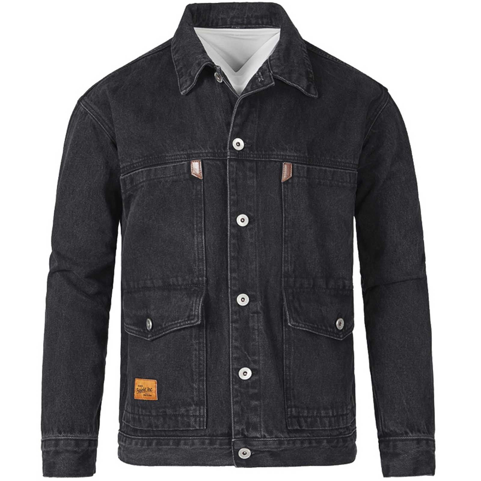 FAVIPT 2024 Fleece Lined Denim Shirt Men,Winter Mens Denim Jackets ...