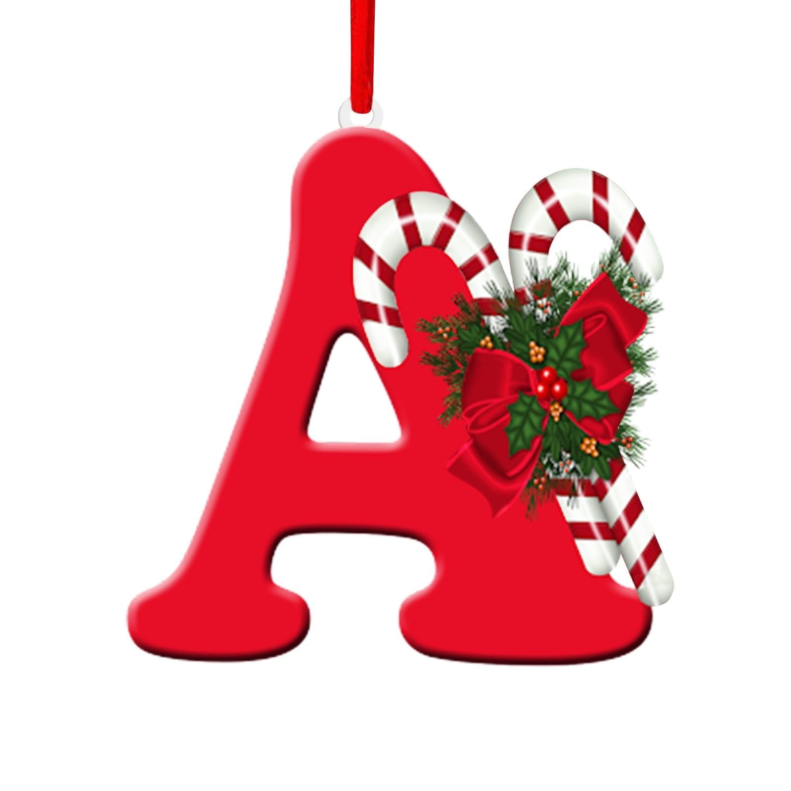 Black and Friday Deals 2023 LSLJS Christmas Decorations, 26pc Christmas Letter Ornaments, Red