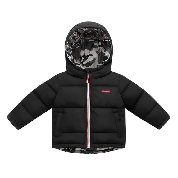 Black and Friday Deals 2023 Lindreshi Winter Coats for Toddler Girls and Boys Clearance Winter Baby Boys Girls Wear Double-sided Thick Camouflage Down Padded Jacket Coat