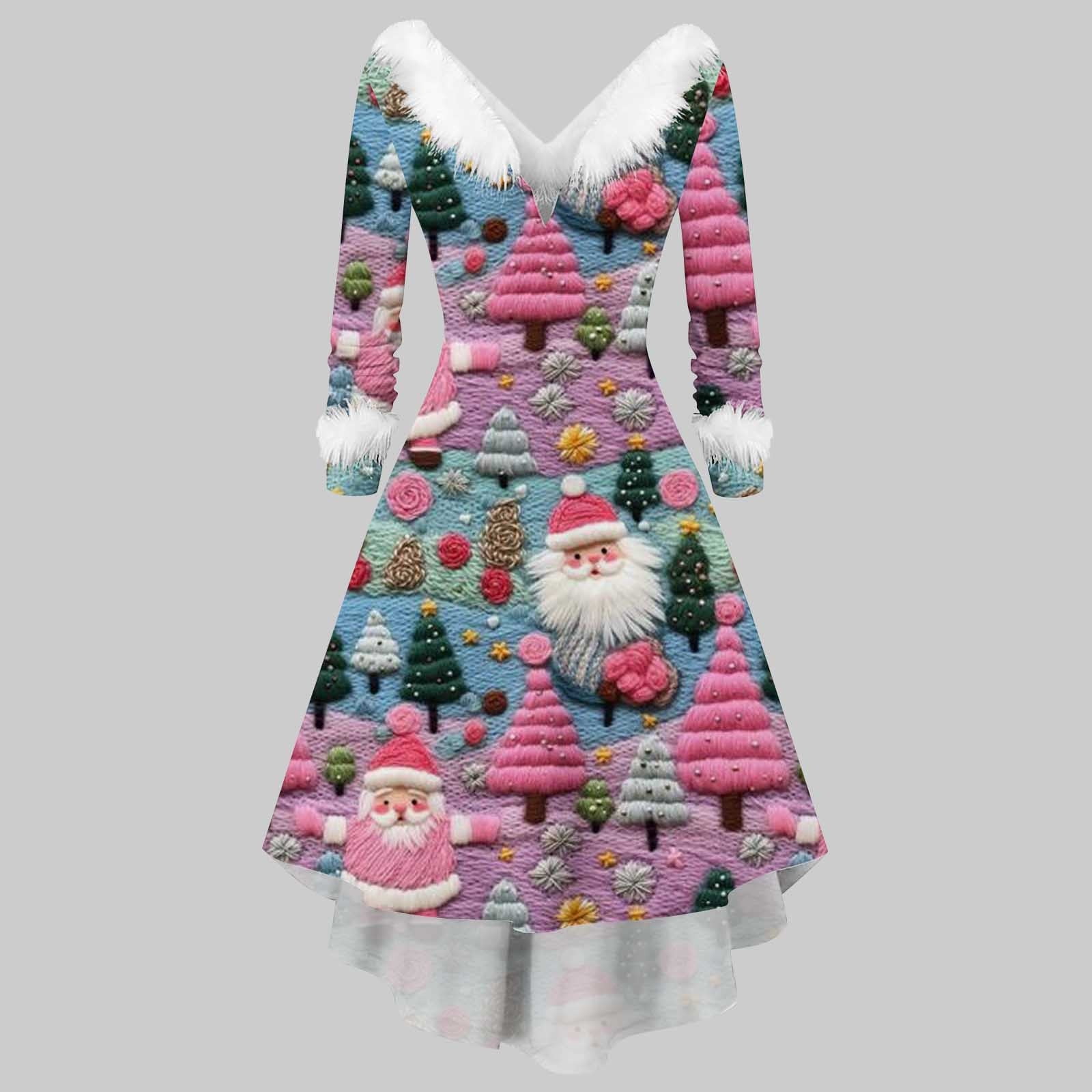 Black and Friday Deals 2023 Women's Christmas Dresses,Ugly Christmas