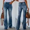 thumbnail image 1 of Black and Friday Deals 2024 Aloohaidyvio Jeans for Women Trendy,Bootcut Jeans for Women,Y2k High Waisted Jeans for Women,Wide Leg Denim Pants for Women, 1 of 6