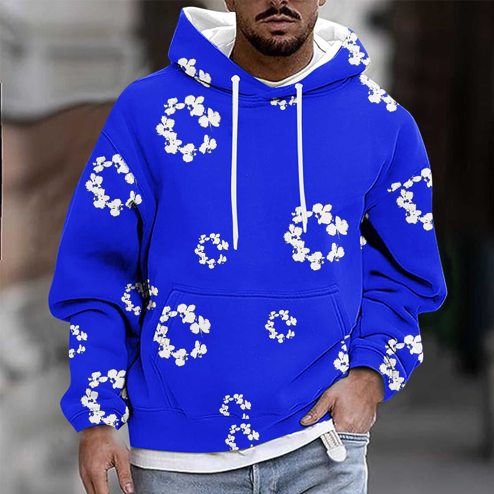 Black and Friday Deals 2024 Aloohaidyvio No Boundaries Men s Hoodies Oversized Fleece Long Sleeve Comfy Casual Basic Pullover Sweatshirts 2024 Fall