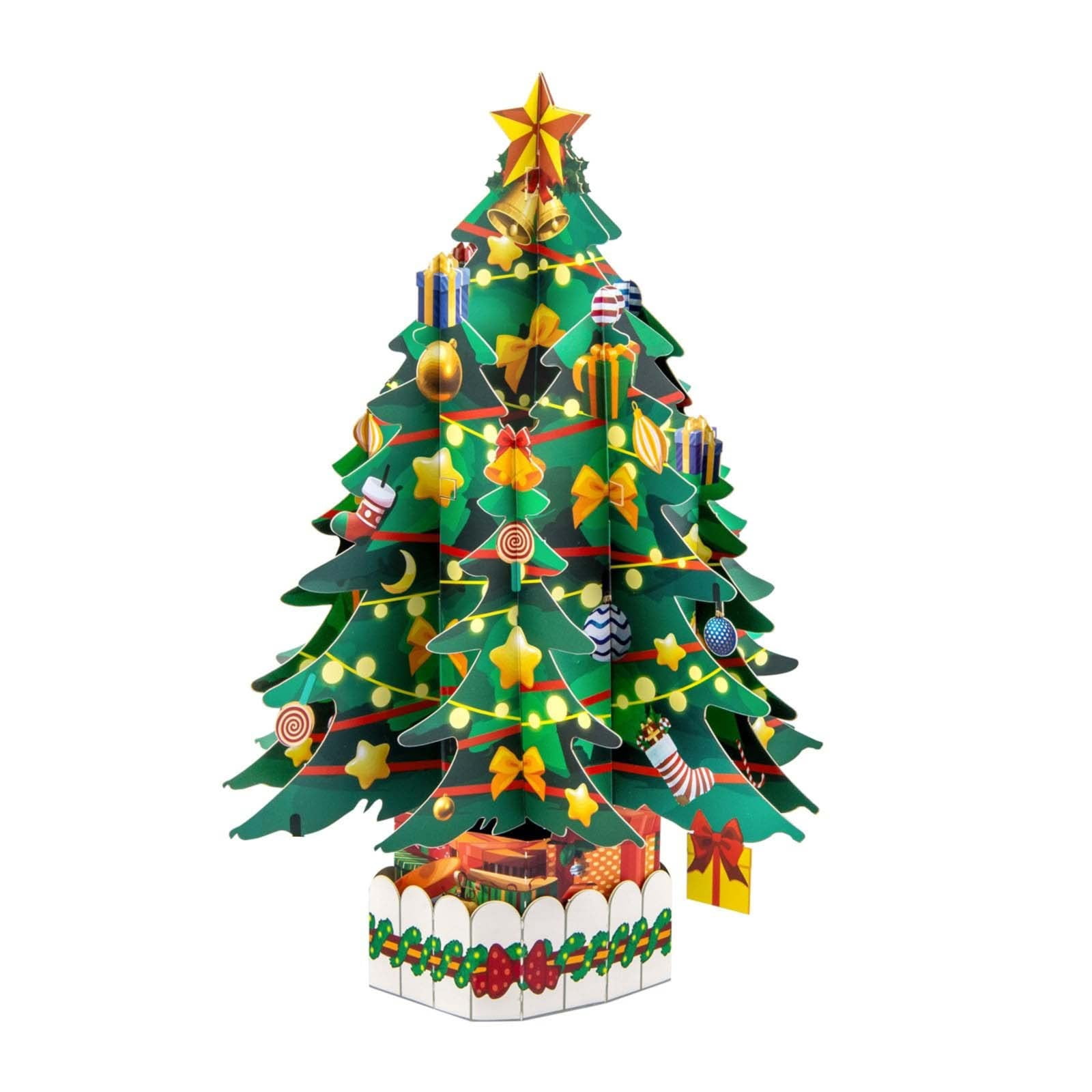 Black and Friday Deals 2024 CAKVIICA 3D Up Christmas Cards Happy Christmas Card Postcards Up