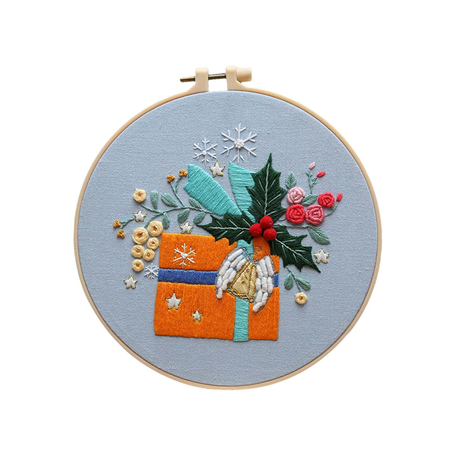 Black and Friday Deals 2024 CAKVIICA DIY Christmas Embroidery Desktop Wall 3D Art Embroidery