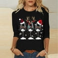 Black and Friday Deals 2024！ Christmas Blouses for Women Long Sleeve