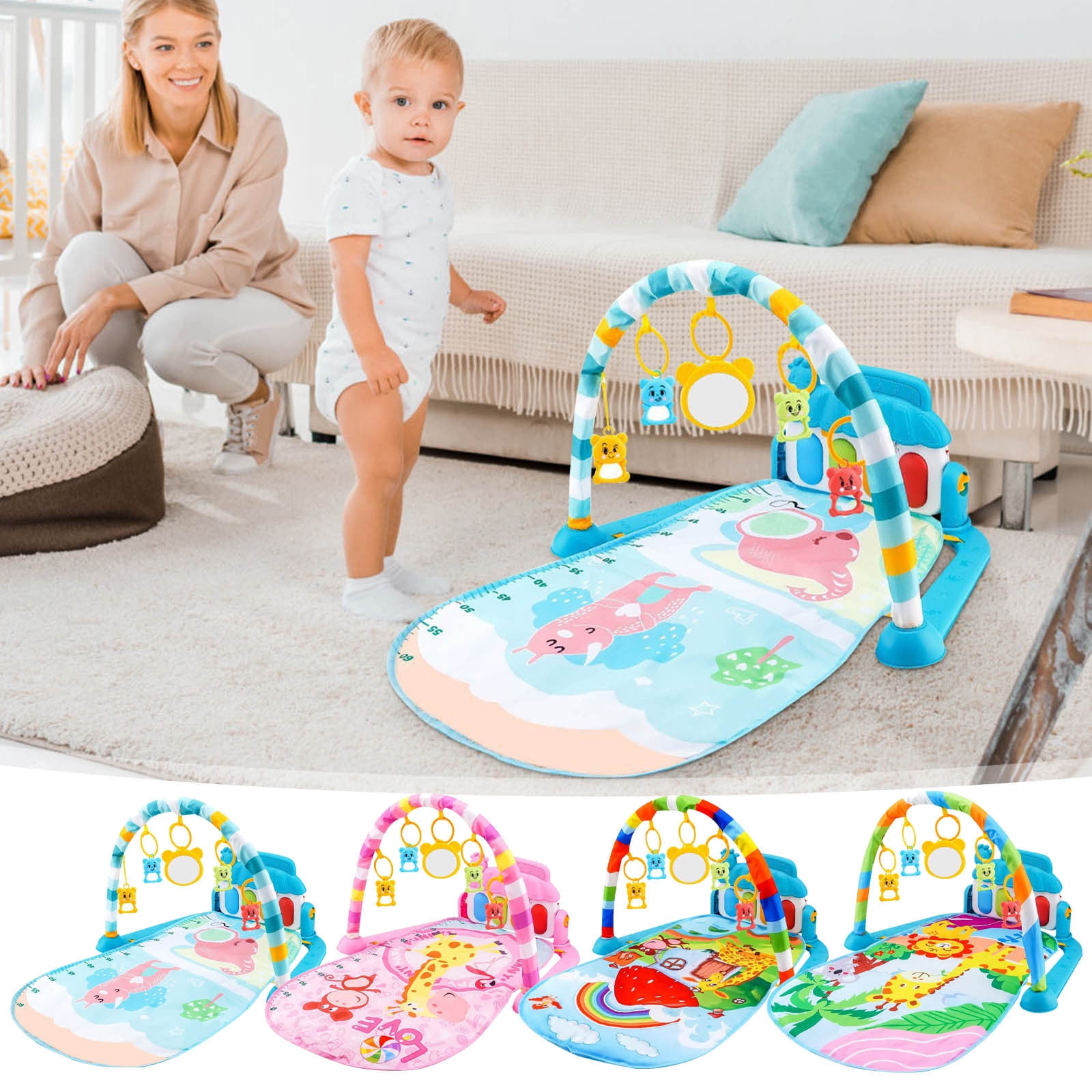 Just Released,Play Mat Piano Activity Mat with Music Play Mat for with ...