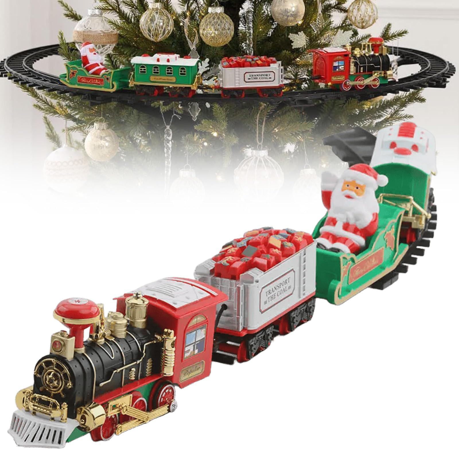 Christmas Decorations！ Lloopyting 1*Electric Rail Train Christmas Set