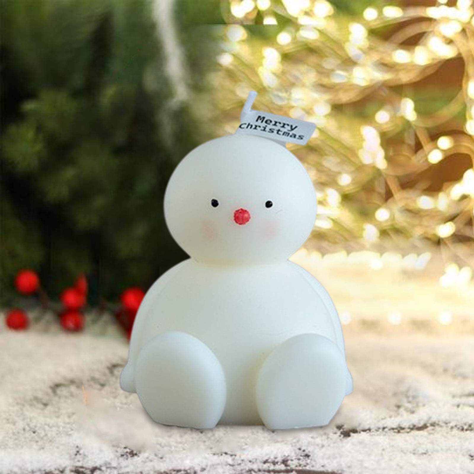 Black_Friday Deals 2024! Nrmrqz Christmas Snowman Candle Christmas