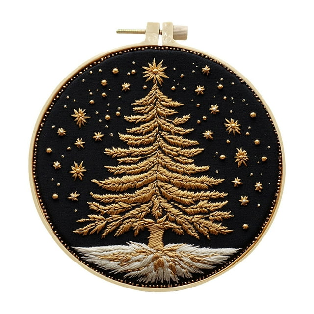 Black and Friday Deals 2024 The Christmas Tree Embroidery Kit Contains