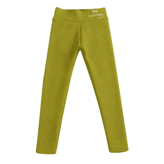 Black&Friday Deals 2024 VEKDONE Fashion Letter Print Leggings for Women Fall Winter High Waisted Stretchy Tights Sherpa Lined Fleece Warm Long Pants Trendy Slim Yoga Pant Green M