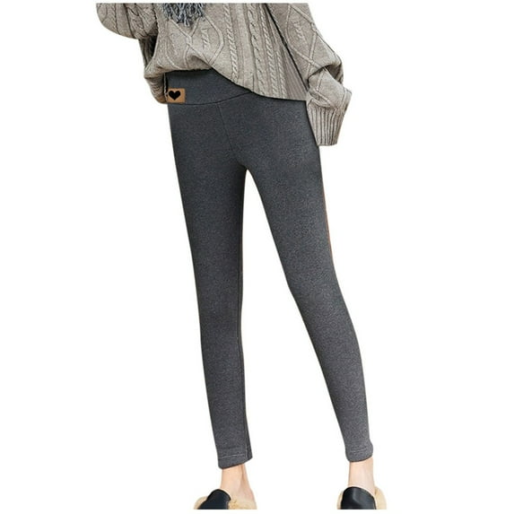 Black&Friday Deals 2024 VEKDONE Plus Size Leggings for Women Winter High Waisted Stretchy Yoga Pant Sherpa Lined Fleece Warm Tights Tummy Control Jogger Pants Gray XXL