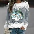 thumbnail image 1 of Black and Friday Deals 2024 Womens Christmas Sweatshirts,Christmas Sweatshirts for Women Long Sleeve Shirts Xmas 3D Print Sweater Crewneck Pullover Tops Cute Santa Sweatshirt, 1 of 4