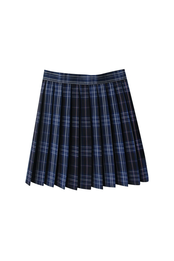 Black and Friday ! Up to 50% off Black Pencil Skirts for Women Fayshow0 Women'S Skirt Plaid American Vintage Pleated Skirt Uniform Role Play Dress Skirt,Blue XL