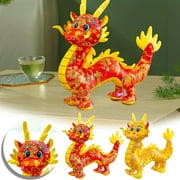 Spring Savings 50% off Clear! CRAMAX 2024 Dragon Plush Doll, Chinese Dragon Plushies, Stuffed Printed Dragon Plushies, Stuffed Doll Pillow Festival Party