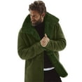 thumbnail image 1 of Black and Friday Deals 50% Off Clear!GaThRRgYP Mens Coat Long Sleeves Outwear for Winter&Fall,Men's Winter Sheepskin Jacket Warm Wool Lined Mountain Faux Lamb Jackets Coat Clearance, 1 of 5
