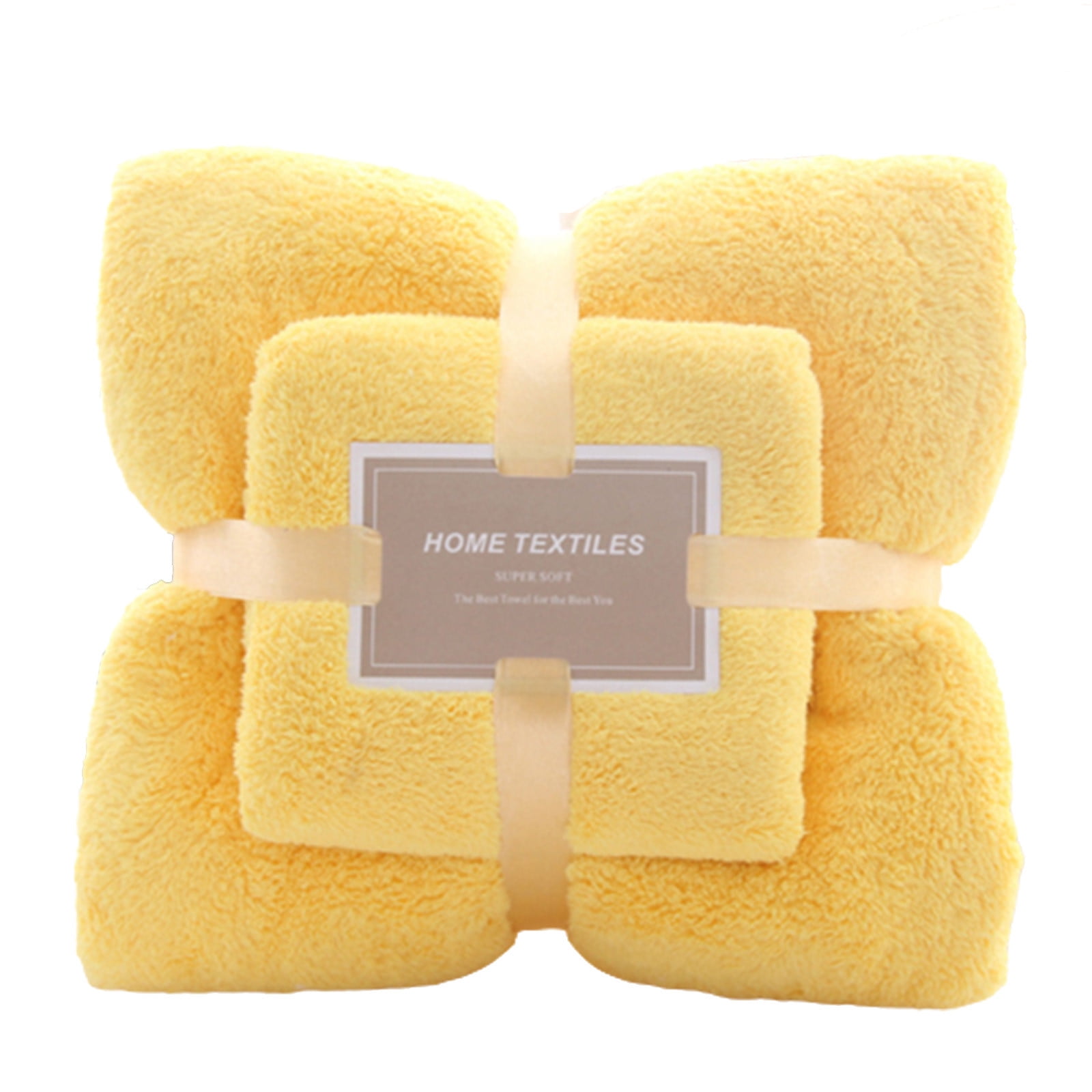 Kitcheniva Ultra Super Soft 100% Cotton Bath Towels Yellow 2 Packs, Set of  2 - Kroger