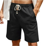 Black and Friday Deals 50% Off Clear! Viikei Mens Shorts Cargo, Mens Shorts Clearance under $5 Men Solid Pocket Shorts Casual Wear Work Out Elastic Waist Shorts
